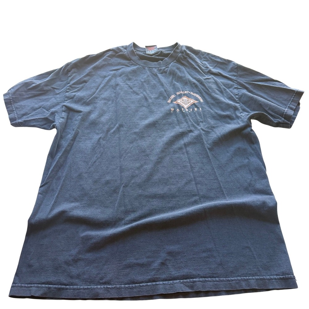 Vintage Harley-Davidson Men Pacific Waikiki T-Shirt XL Black 90's Fathers Day‎